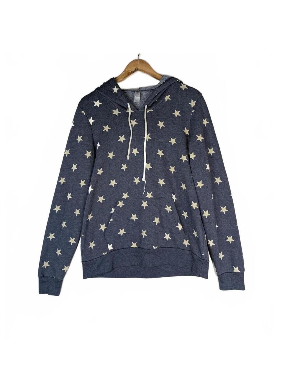 Alternative Ladies' Star Print Hooded Pullover Hoodie Size‎ Large